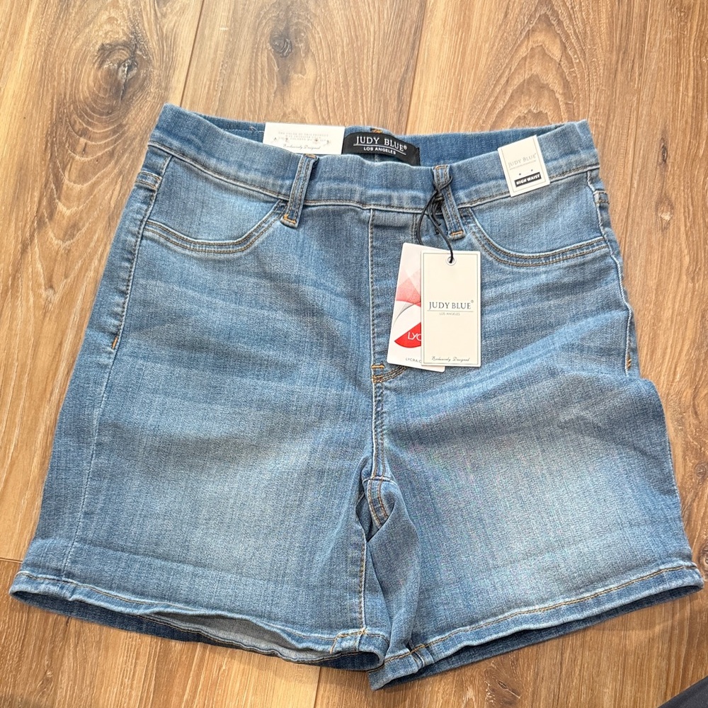 Judy Blue High Waist Pull-on Jean Shorts
